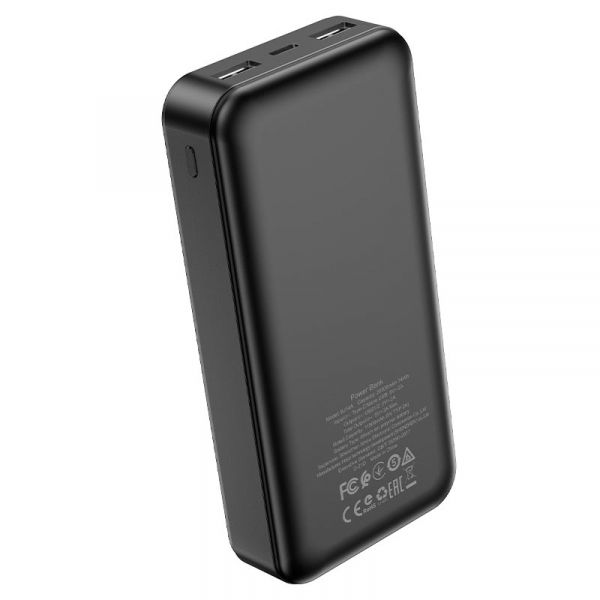    20000 mAh, Borofone BJ14A "Freeway", Black, 2xUSB / Type-C, LED    -  3