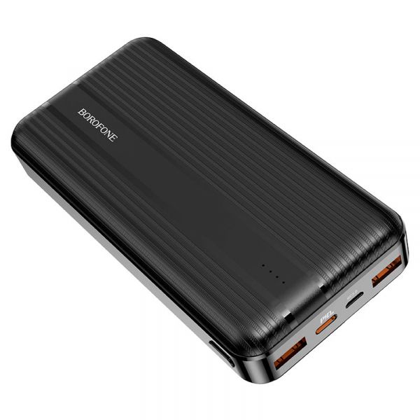    20000 mAh, Borofone BJ9A "Uranus", Black, 22.5 , 2xUSB / Type-C, QC3.0, PD3.0, LED    -  1