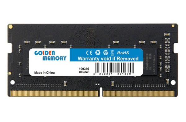 ' SO-DIMM, DDR4, 16Gb, 2666MHz, Golden Memory, 1.2V, CL19 (GM26S19S6/16) -  1