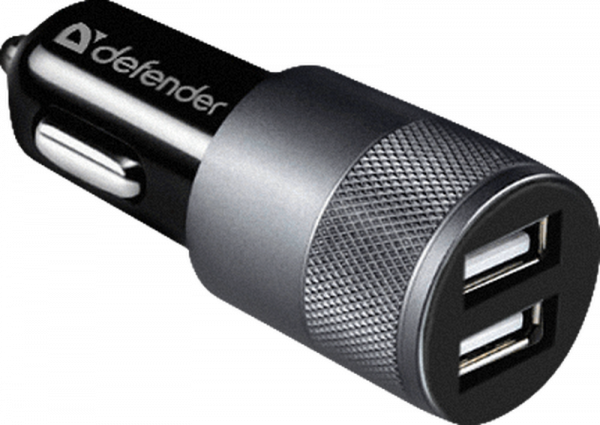    Defender UCA-21, Black, 2xUSB, 2.1A,       (83821) -  1