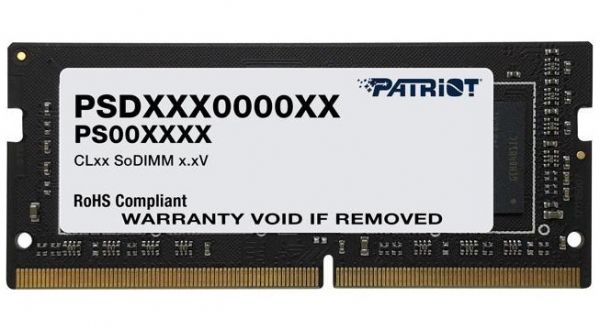  SO-DIMM, DDR4, 16Gb, 3200 MHz, Patriot, 1.2V, CL22 (PSD416G32002S) -  1