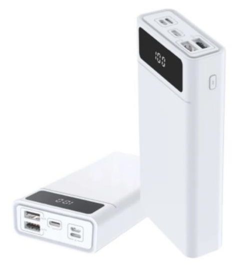    40000 mAh, Blow PB40AW, White, 20 , 2xUSB / Type-C, PD3.0, QC3.0, LED  -  1