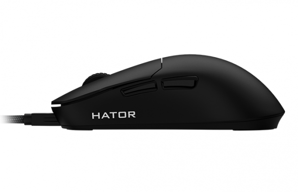  Hator Quasar Essential, Black, USB,  ( PixArt PMW3327), 800 - 6200 dpi,  Huano / Kailh,    , 1.8  (HTM-400) -  4