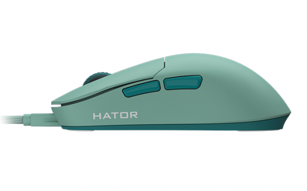  Hator Quasar Essential, Mint, USB,  ( PixArt PMW3327), 800 - 6200 dpi,  Huano / Kailh,  '  , 1.8  (HTM-404) -  4