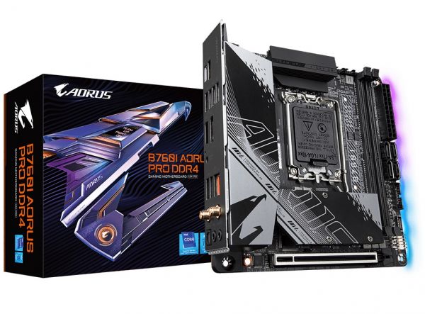   Gigabyte B760I Aorus Pro DDR4 (s1700, Intel B760) -  1