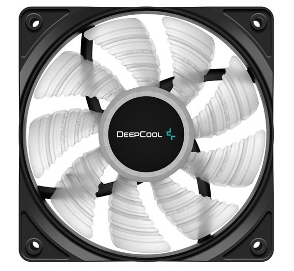  120 , Deepcool RF120W, Black, 120x120x25 ,  LED , 1300 /, 21.9 dB, 3-pin/Molex,   (DP-FLED-RF120-WH) -  3