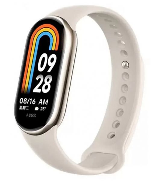 - Xiaomi Mi Smart Band 8, White, AMOLED  1.62" (192x490), 128Mb / 8Mb, Bluetooth 5.2, 190 mAh -  1