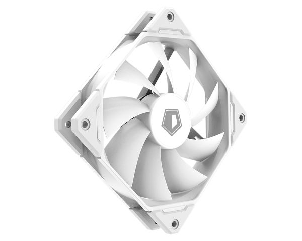  120 , ID-Cooling TF-12025-SW, White, 120x120x25 , White LED, 700-1800 /, 15.2-35.2 , 4-pin (PWM),   -  4