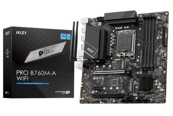   MSI Pro B760M-A WIFI (s-1700, B760, DDR5) -  1