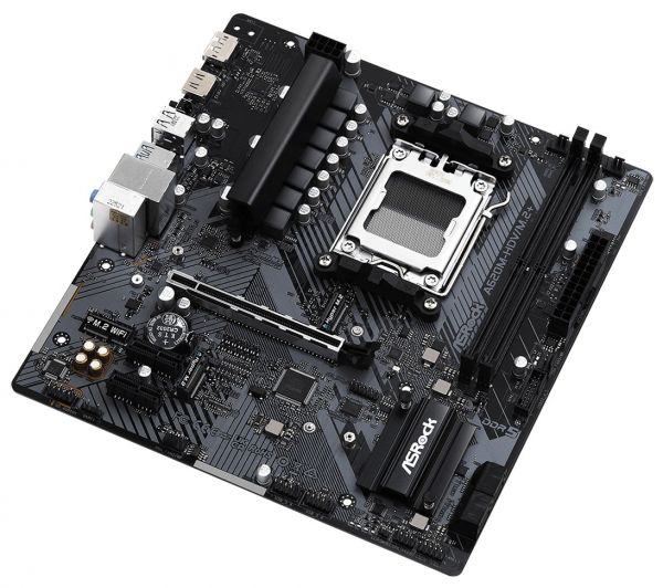   AM5 ASRock A620M-HDV/M.2+, A620, 2xDDR5, Int.Video (CPU), 4xSATA3, 2xM.2, 1xPCI-E 4.0 16x, 2xPCI-E 3.0 1x, 1xM.2 (Key E), ALC897, RTL8111H, 5xUSB3.2/6xUSB2.0, Type-C, HDMI/DP, Micro ATX -  4