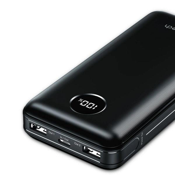    20000 mAh, Choetech B653, Black, 45 , 2xUSB / Type-C, PD3.0, QC3.0, LED    -  3