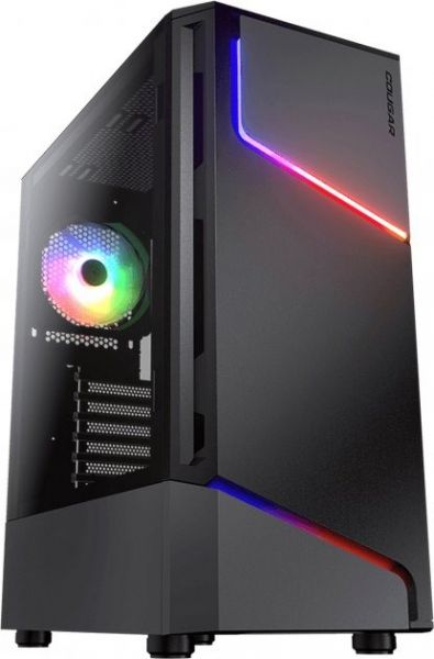  Cougar MX360 RGB Black,  , Mid Tower, ATX / Micro ATX / Mini ITX, 3xUSB, 2x3.5"/2x2.5", 1x120 RGB Fan,  , 210x460x378 -  1