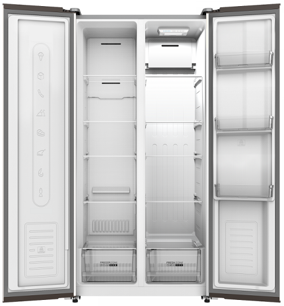  Side by side Edler ED-400SF, Silver, No frost,  ' 400L,  ' 232L/168L, ,  , LED , ,  "", +, 171.2x83.6x61 -  2