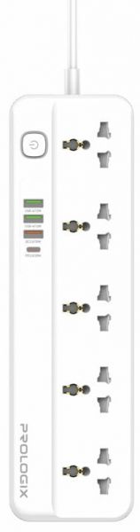 Գ  2 , ProLogix White, 5 , 10,  2.2 , 4 USB 1 PD +1 QC3.0 +2 AUTO ID, ,  (PR-SC5415W) -  2