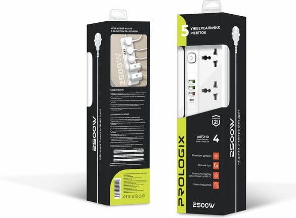 Գ  2 , ProLogix White, 5 , 10,  2.2 , 4 USB 1 PD +1 QC3.0 +2 AUTO ID, ,  (PR-SC5415W) -  7