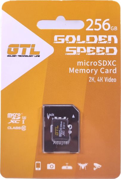   microSDHC, 256Gb, Class10, GTL, SD  (GTL256GBSDCL10U3-01) -  1