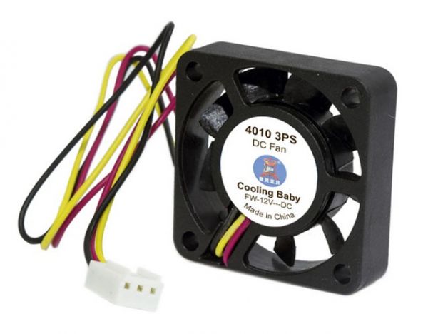  40 , Cooling Baby, Black, 404010 , 5000 /, 22 , 12V / 0.11A, 3-pin (4010 3PS) -  3