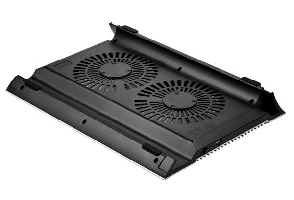 ϳ    17" DeepCool N8, Silver, 2x14   (25.1 dB, 1000 rpm),  , 4xUSB Hub, 380x278x55 , 1244  (DP-N24N-N8SR) -  4