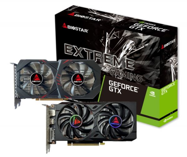  GeForce GTX 1660 Ti, Biostar, 6Gb GDDR6, 192-bit, DVI-D/HDMI/DP, 1770/12000 MHz, 8-pin (VN1666TF69) -  1