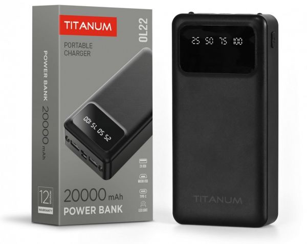  Titanum TPB-OL22-B 20000 mAh OL22 Black -  4