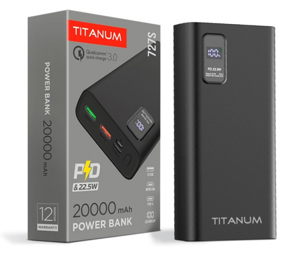  Titanum 727S 20000 mAh Black (TPB-727S-B) -  5