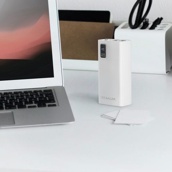    30000 mAh, Titanum 728S, White, 22.5 , 4xUSB / Type-C, QC 3.0, PD (TPB-728S-W) -  4