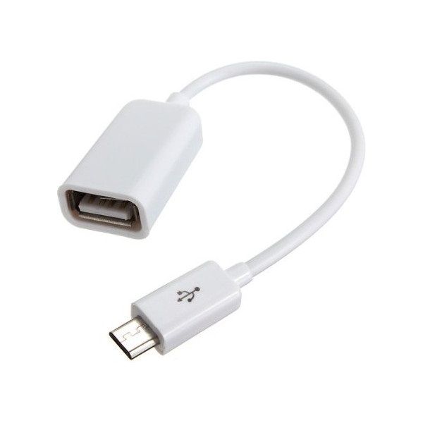  USB 2.0 (F) - microUSB (M), White, Lapara, 16  -  1