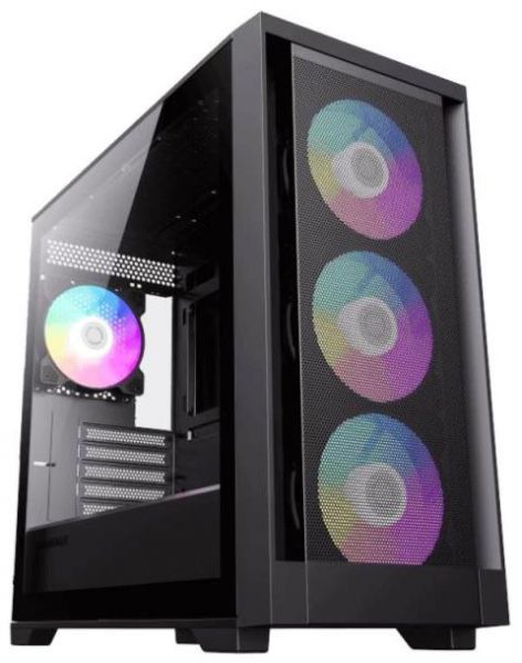  GameMax Defender Mesh Black,  , Mini Tower, Micro ATX / Mini ITX, 1xUSB 3.1, 2xUSB 2.0, 4x120  LED, 461x210450  -  1