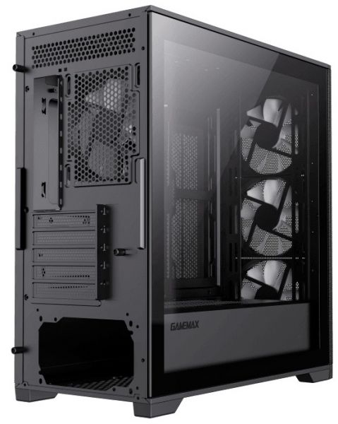  GameMax Defender TG Black,  , Mini Tower, Micro ATX / Mini ITX, 1xUSB 3.1, 2xUSB 2.0, 4x120  LED, 461x210450  -  7