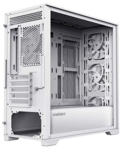  GameMax Destroyer TGW White,  , Mini Tower, Micro ATX / Mini ITX, 1xUSB 3.1, 2xUSB 2.0, 4x120  LED, 461x210450  -  8