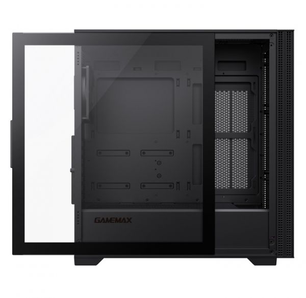  GameMax Quest Black,  , Mid Tower, EATX / ATX / MicroATX / Mini-ITX, 1USB 3.0, 1Type-C, 1USB 2.0, 1x120  Fan -  4