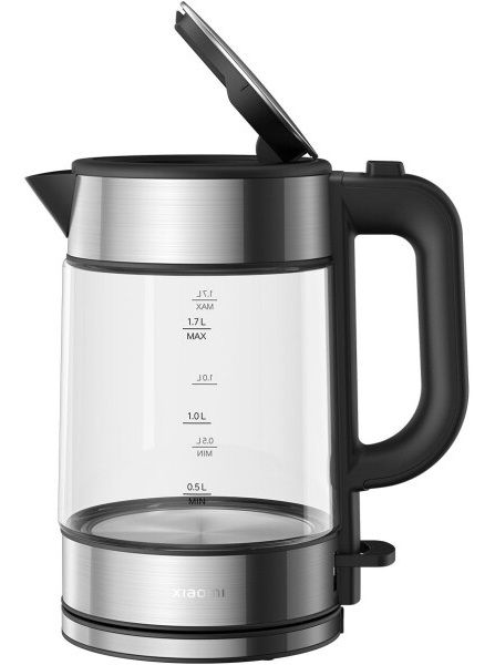  Xiaomi Electric Glass Kettle, Black, 2200W, 1.7  -  2