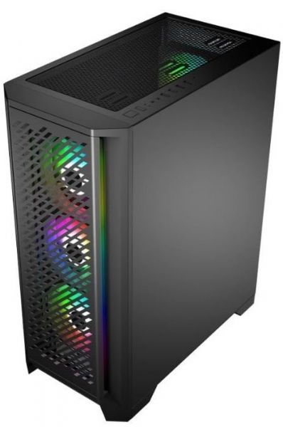  Frontier BANTU AC29A Black,  , Mid Tower,  ATX / MicroATX / Mini ITX, 2x3.5" + 2x2.5", 2xUSB 3.0+ Type-C+ HD Audio, 4120  Fan RGB -  4