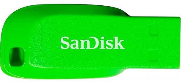 USB Flash Drive 64Gb SanDisk Cruzer Blade, Green (SDCZ50C-064G-B35GE) -  1