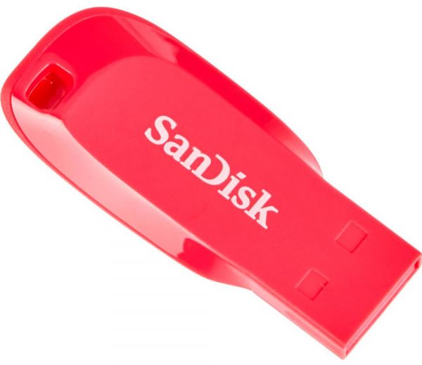 USB Flash Drive 64Gb SanDisk Cruzer Blade, Pink (SDCZ50C-064G-B35PE) -  1