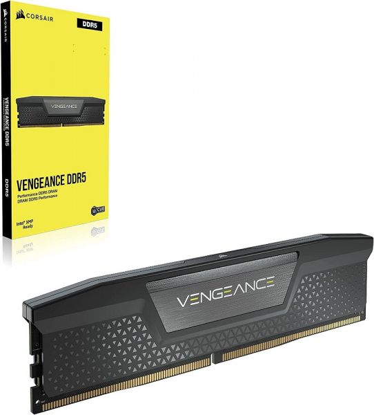  16Gb x 2 (32Gb Kit) DDR5, 6000 MHz, Corsair Vengeance, Black, 36-44-44-96, 1.4V,   (CMK32GX5M2E6000C36) -  4