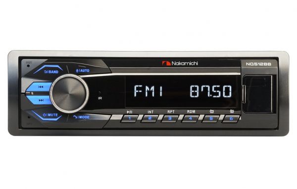  Nakamichi NQ512BB, Bluetooth, USB, SD/MMC, 1 Din, Blue -  1