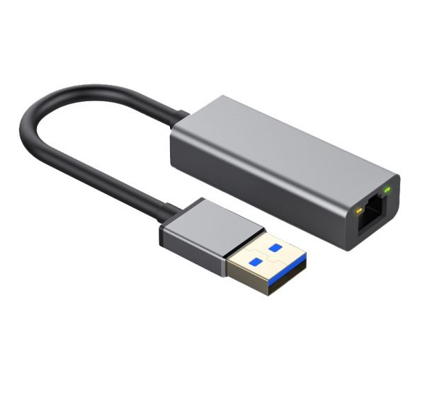   USB 3.0 - Gigabit Ethernet, Dynamode, Grey, 13 ,  RTL8153 (DM-AD-GLAN) -  1