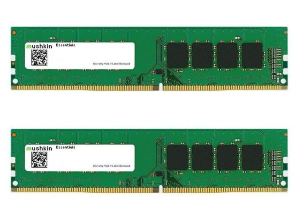 ' 8Gb x 2 (16Gb Kit) DDR4, 2666 MHz, Mushkin Essentials, 19-19-19-43, 1.2V (MES4U266KF8GX2) -  1