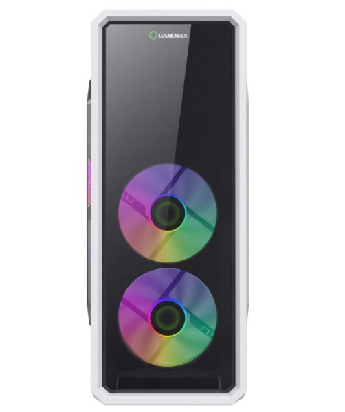  GameMax G561-FRGB White,  , Midi Tower, ATX / Micro ATX / Mini ITX, 1USB 3.0, 2USB 2.0, 3x120  LED, 412x180x435 , 0.5 , 4.0  -  2