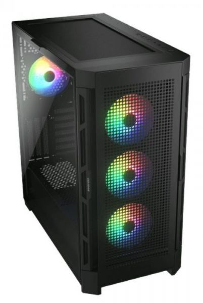  Cougar Airface Pro RGB Black,  , ATX/Micro ATX/Mini ITX, USB 3.0x2, USB 2.0x1, Type-C Gen 2, RGB , 4x120 ARGB,  , 240x496x465  -  3