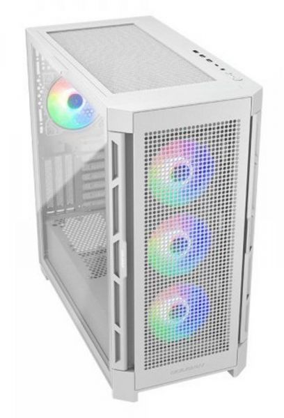  Cougar Airface Pro RGB White,  , ATX/Micro ATX/Mini ITX, USB 3.0x2, USB 2.0x1, Type-C Gen 2, RGB , 4x120 ARGB,  , 240x496x465  -  3