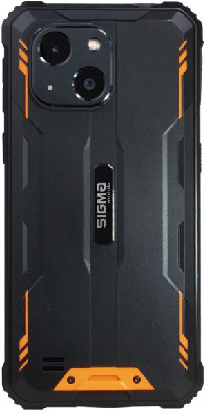  Sigma mobile X-treme PQ18 Black/Orange, 2 Nano-Sim, 5.93" (1440x720) IPS HD+, MediaTek Helio A22 2GHz, RAM 4Gb, ROM 32Gb, microSD (max 128Gb), GPS, Wi-Fi, LTE, 3 Cam (20Mp + 0.3Mp + 5Mp), Li-Ion 6100mAh, Android 12 -  2