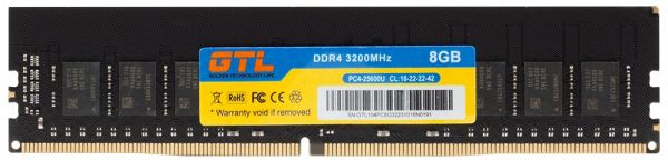 ' 8Gb DDR4, 2666 MHz, GTL, CL19, 1.2V (GTL8D426BK) -  1