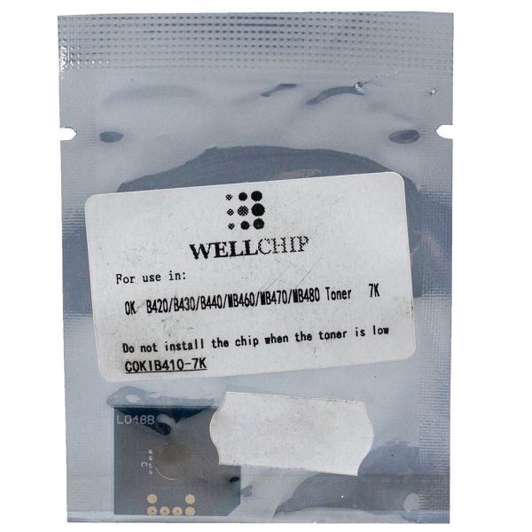   OKI 43979107, Black, B410/B420/B430/B440, MB460/MB470/MB480, 7000 , WellChip (COKIB410-7K) -  1