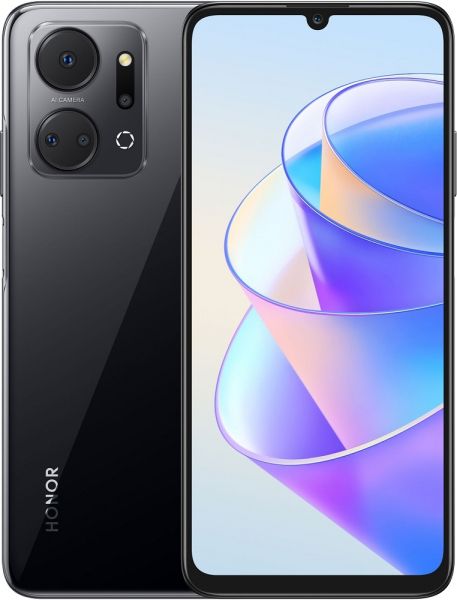  Honor X7a Midnight Black, 2 Nano-SIM, 6.74" (1600720) IPS, MediaTek Helio G37 4x2.3GHz+4x1.7GHz, RAM 4GB, ROM 128GB, MicroSD (Max 1Tb), GPS, Wi-Fi, BT, LTE, 5 Cam, Li-Ion 5330mAh, Android 12 -  1