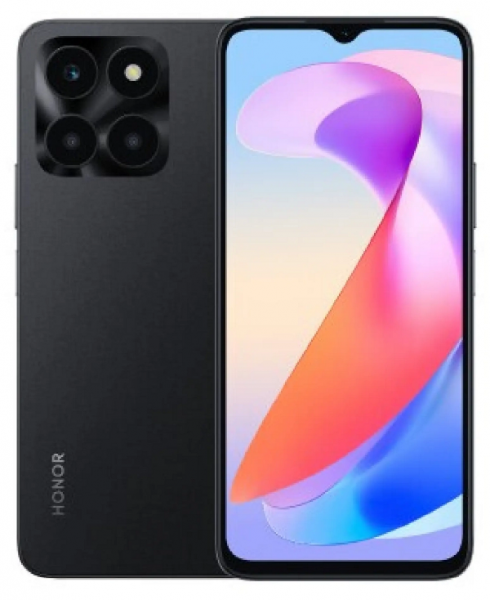  Honor X6a Midnight Black, 2 Nano-SIM, 6.56" (1612x720) TFT, MediaTek Helio G36 4x2.2GHz+4x1.6GHz, RAM 4GB, ROM 128GB, MicroSD (Max 1Tb), GPS, Wi-Fi, BT, LTE, 5 Cam, Li-Ion 5200mAh, Android 13 -  1