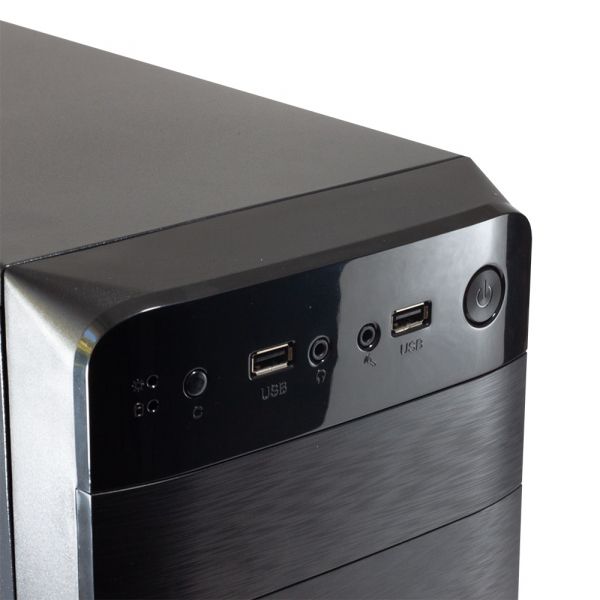  GTL T1637 Black,  , Mini Tower, Micro ATX / Mini ITX, 2xUSB 2.0, 370x176x410 , 0.4 , 2.6  -  7