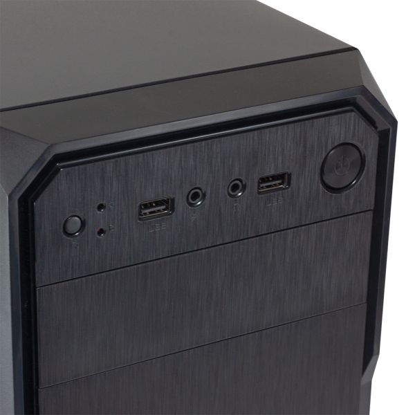  GTL T1638 Black,  , Mini Tower, Micro ATX / Mini ITX, 2xUSB 2.0, 370x176x410 , 0.4 , 2.6  -  7