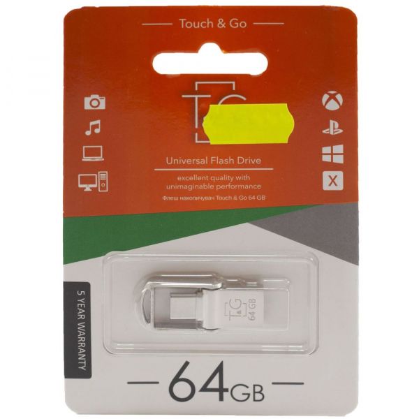 USB Flash Drive 64Gb T&G 104 Metal series, TG104TC-64G -  1